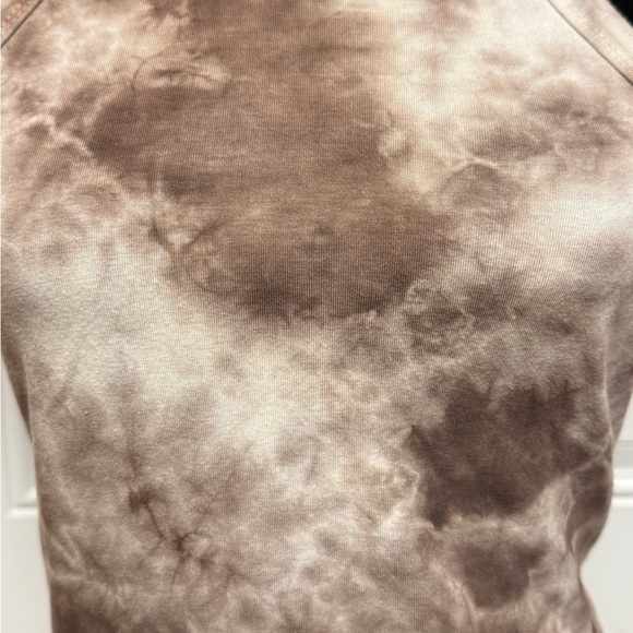 Urban Outfitters Ecote Halter Top Tie Dye Open Back Cropped Brown White Size XS - Picture 4 of 7